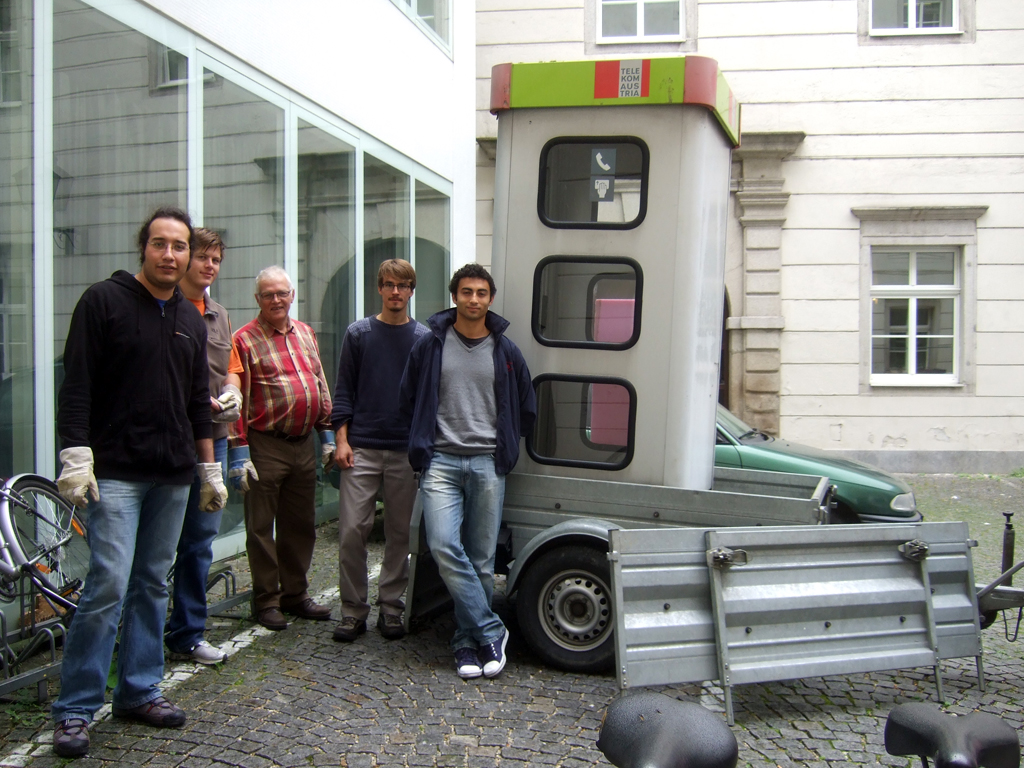 The booth is delivered The booth is delivered